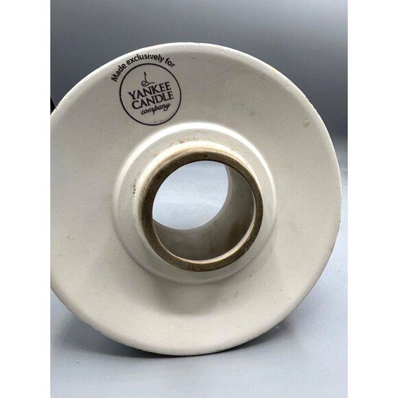 Yankee Candle Ceramic Shade Candle Topper With Festive Winter Fence Bird Design - Picture 5 of 8